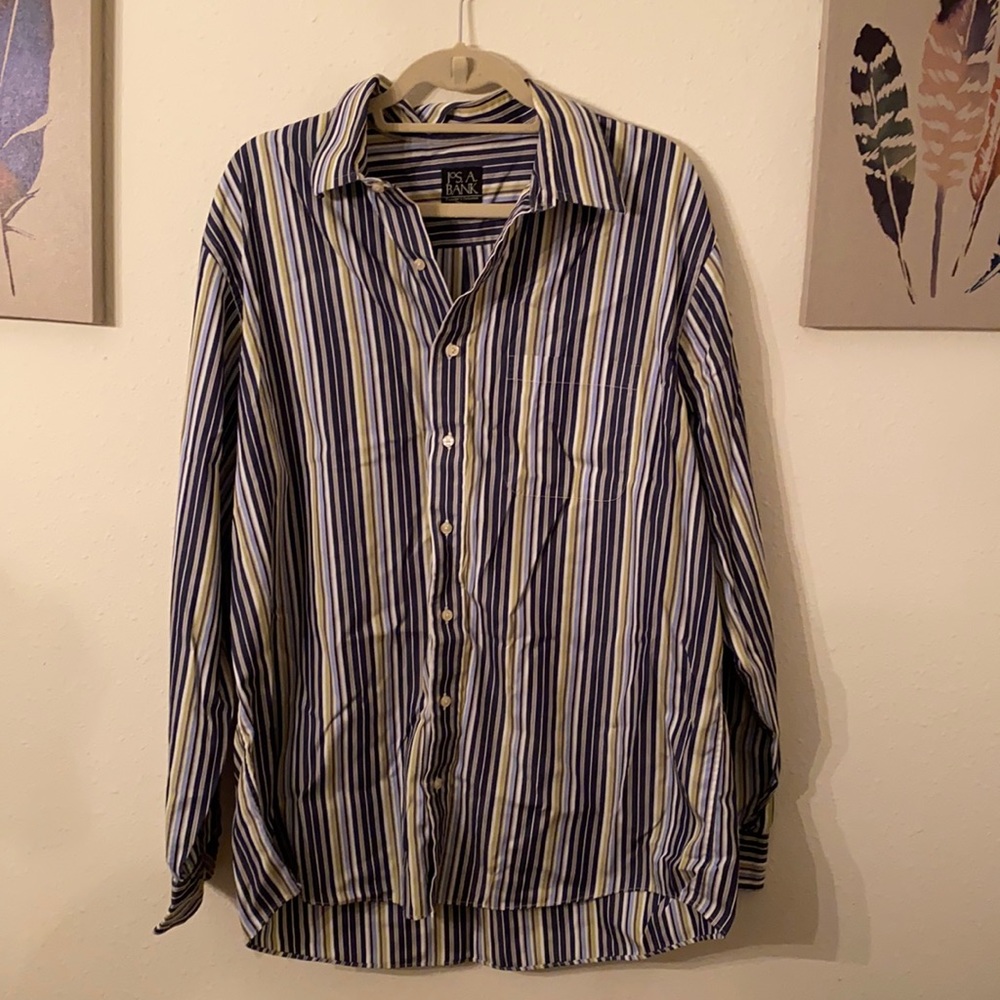 XL Jos A Bank Long Sleeve Button Up